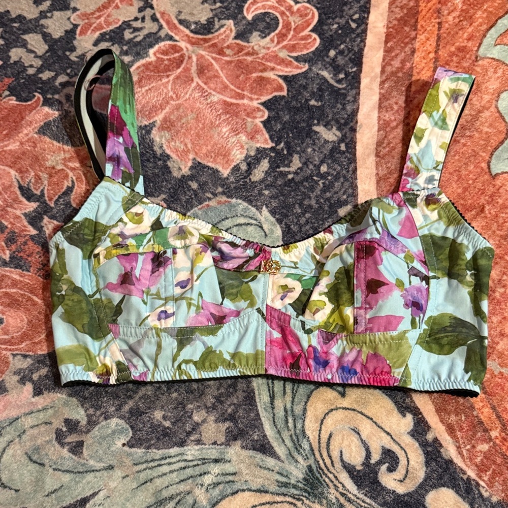 Dolce & Gabbana Multicolor Floral Tank Top
